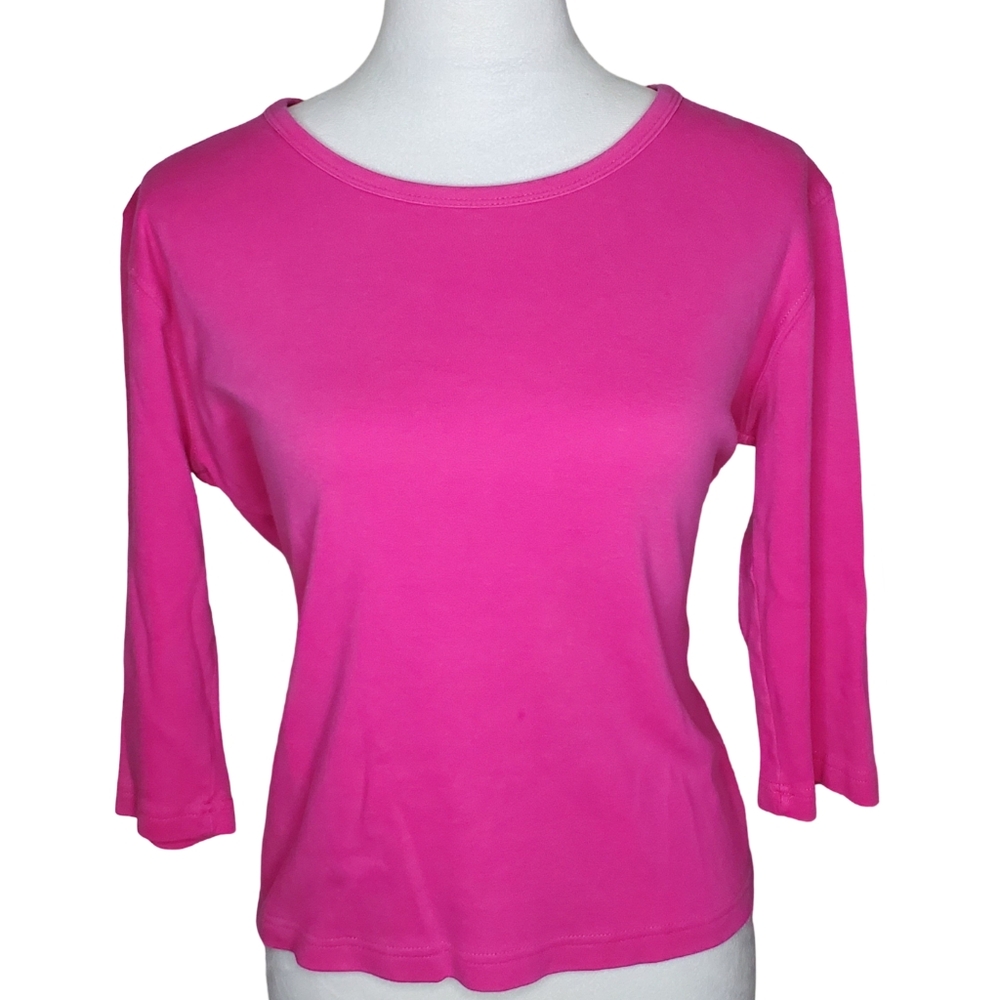 🦋Get Lucky Hot Pink 💯% Combed Cotton Top